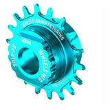 Wheels Manufacturing Solo-XD 7075 Aluminum Cog for SRAM XD/XDR freehub, close-up of silver cycling component on black background