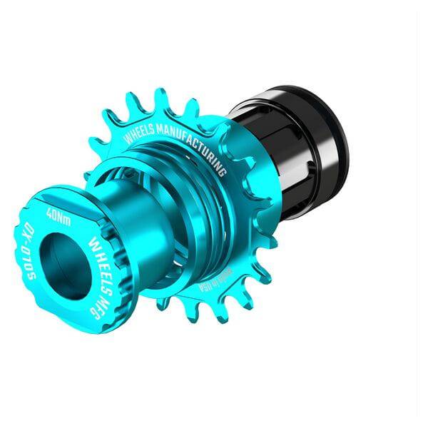 Wheels Manufacturing Solo-XD 7075 aluminum cog for SRAM XD/XDR freehub, showcasing the lightweight, durable bike component.