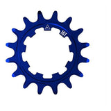 Blue Wheels Manufacturing Solo-XD 16-tooth aluminum cog for SRAM XD/XDR freehub, designed for bike component upgrade.