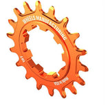 Wheels Manufacturing Solo-XD 18-tooth orange aluminum bike cog for SRAM XD/XDR freehub, lightweight and durable cycling component.