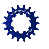 Wheels Manufacturing Solo-XD 18-tooth blue aluminum SRAM XD/XDR cassette cog for mountain bike drivetrain components.