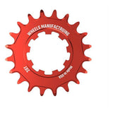 Wheels Manufacturing Solo-XD Cog 7075 aluminum for SRAM XD/XDR freehub, close-up of black bike gear component.