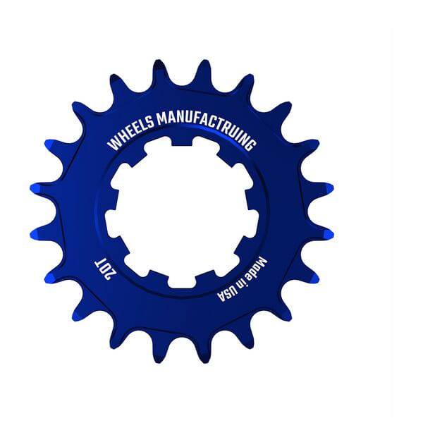 Blue Wheels Manufacturing Solo-XD 20-tooth aluminum cassette cog for SRAM XD/XDR mountain bike drivetrains.