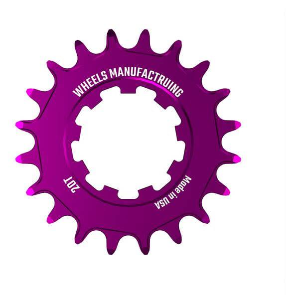 Wheels Manufacturing Solo-XD 7075 aluminum bike cog for SRAM XD/XDR freehub, close-up of black component on bicycle wheel