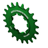 Wheels Manufacturing Solo-XD 20-tooth green aluminum bike cog for SRAM XD/XDR freehub, lightweight and durable cycling component