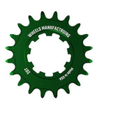 Wheels Manufacturing Solo-XD 20-tooth green aluminum cog for SRAM XD/XDR mountain bike drivetrain components.