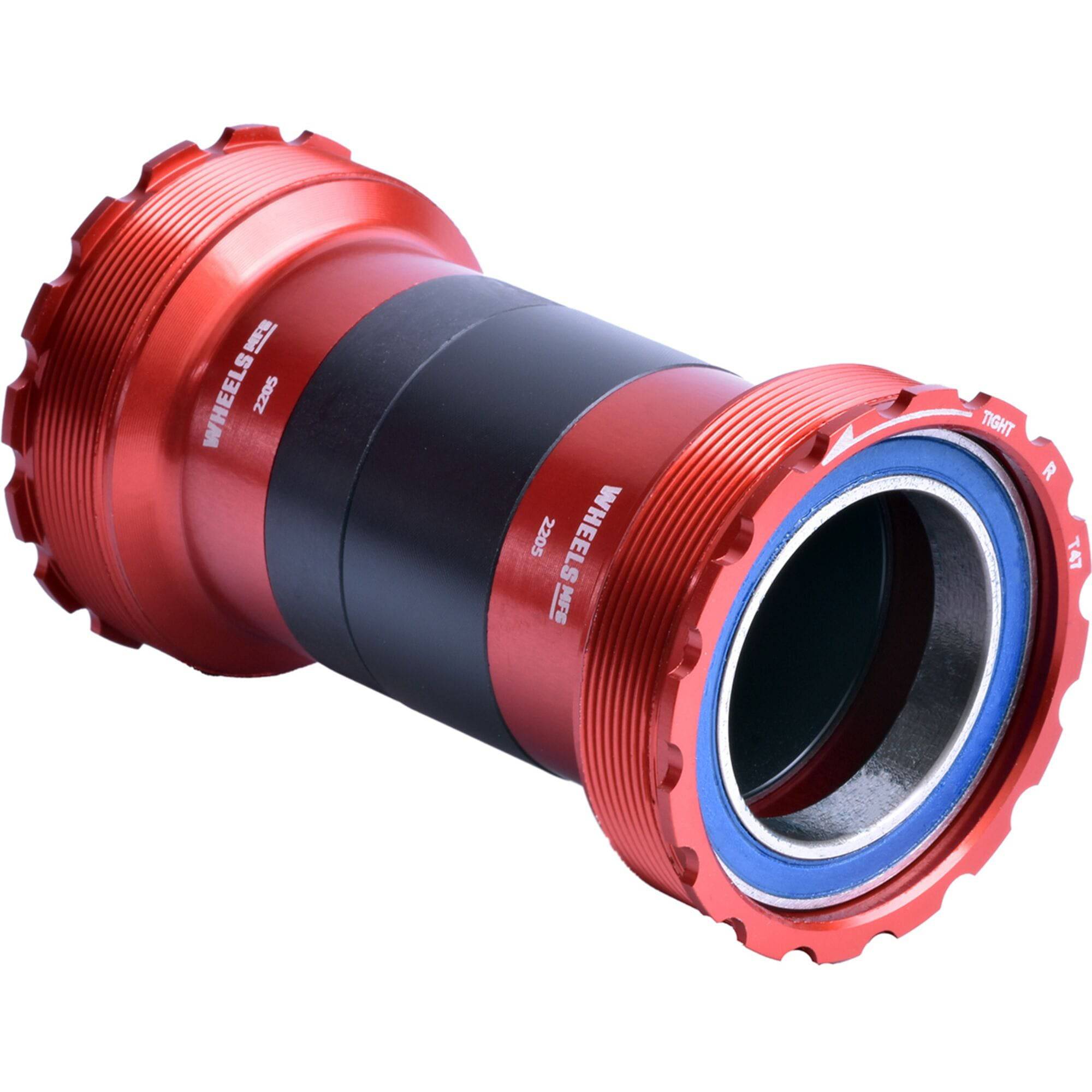 Wheels Manufacturing T47 Inboard ABEC-3 Bearings For 29mm Cranks (SRAM DUB) - Red