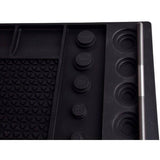 Wheels Manufacturing Ultimate Benchtop Workshop Mat with tool compartments and bearing gauges, durable and organized workspace accessory.