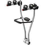 Thule 970 Xpress 2-Bike Towball Carrier with tilt function and integrated locks, showing the carrier attached to a vehicle.