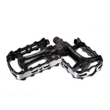 Genetic Drift flat pedal for urban and trekking cycling, featuring durable aluminium body and textured surface for grip.