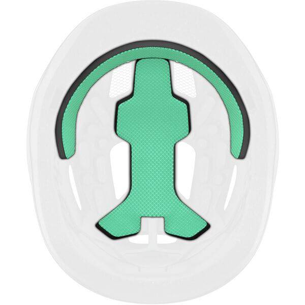 Lazer Nutz and Pnut KinetiCore helmet padding for comfort and protection, shown in close-up view of the padded interior.