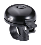 BBB-18 E Sound Bike Bell in matte black, made of aluminum, with a loud 88dB sound, designed for e-bikes.