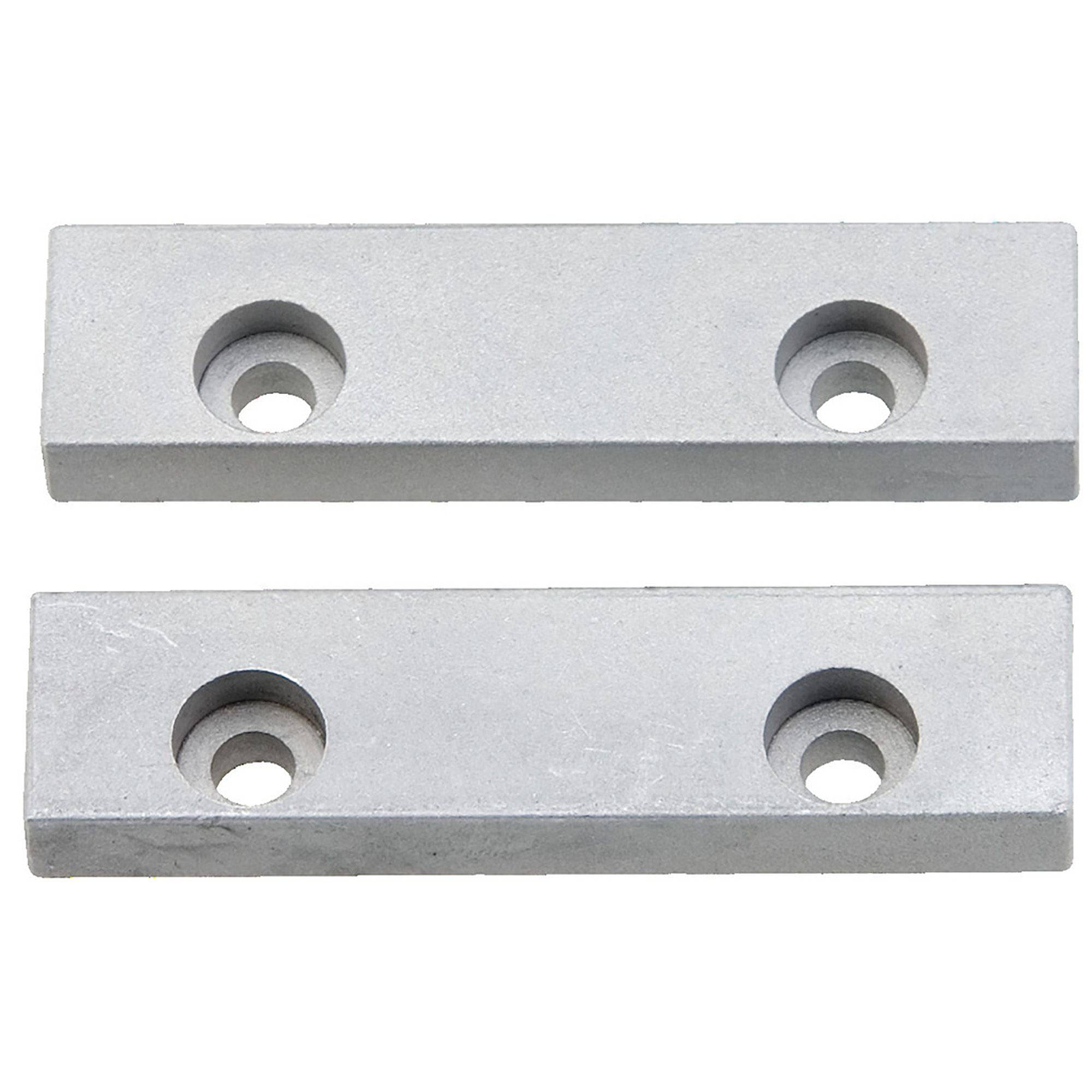 Set of two UNIOR spare aluminium jaws for 721/6 and 721Q/6 workshop tools, lightweight replacement parts for secure gripping.