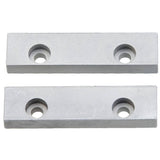 Set of two UNIOR spare aluminium jaws for 721/6 and 721Q/6 workshop tools, lightweight replacement parts for secure gripping.