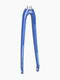 Trek Domane AL 700C road bike forks showing lightweight aluminum construction and smooth steering features.