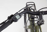 Genesis Smithfield e-Hybrid bike with Shimano STEPS E6100 motor and long-range battery, shown with sleek frame and modern design.