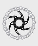 Galfer Wave 6-bolt MTB disc brake rotor with high-performance design, showcasing the durable metal rotor with bolt holes.