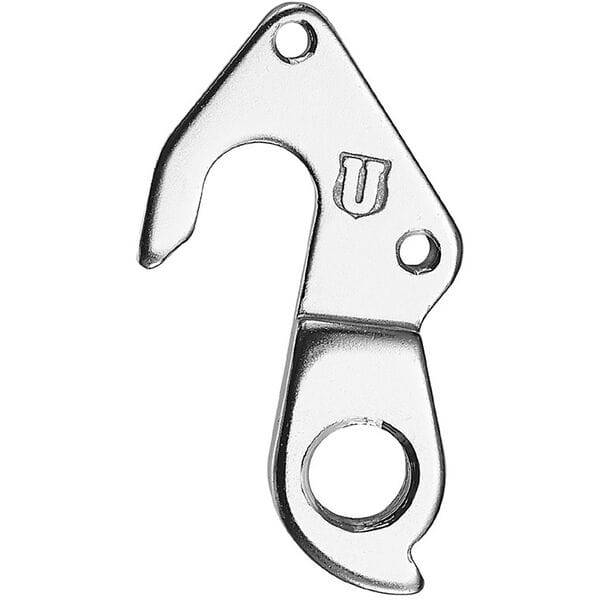 M Part Gear Hanger for Focus bikes, durable frame protection component, shown mounted on bike frame in image.