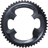 Shimano Ultegra FC-R8000 50-tooth outer chainring for 11-speed road bike drivetrain, black metal component with teeth.