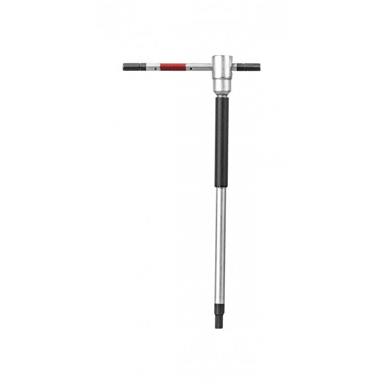 Topeak T-Hex Speed Wrench Set with sliding T-handle and tool holder, black, suitable for workshop use