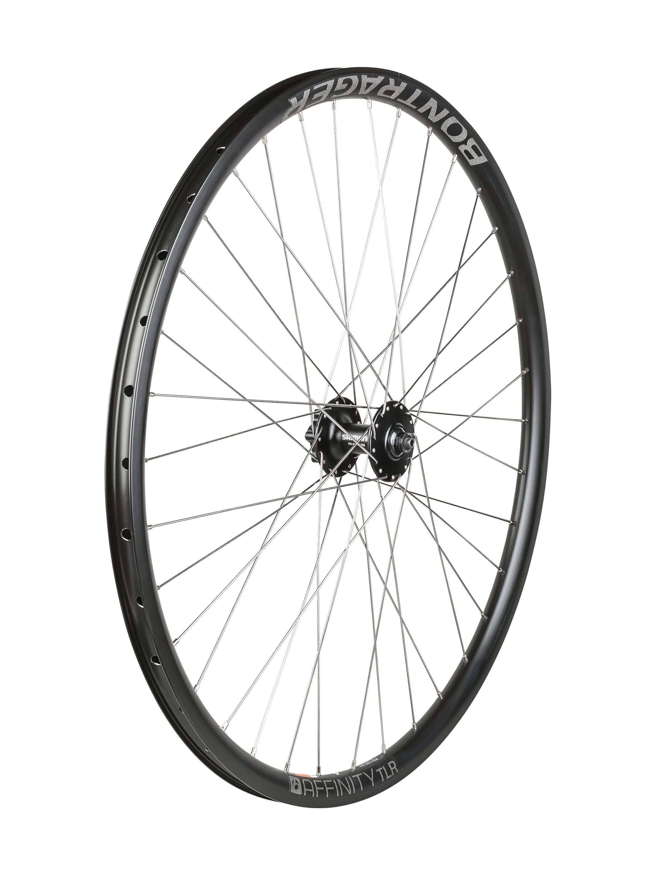 Bontrager Affinity TLR Disc Shimano M475 700c Road Wheel Black Front No cassette | Swinnerton Cycles