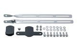 Topeak Super Tourist DX hardware kit in black for BabySeat II and MTX tubular racks, shown with mounting components.
