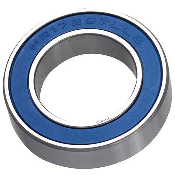 M Part ceramic bearing MR17287 LLB for bicycle hubs and wheels, showing the 17x28x7 size and sleek ceramic components.