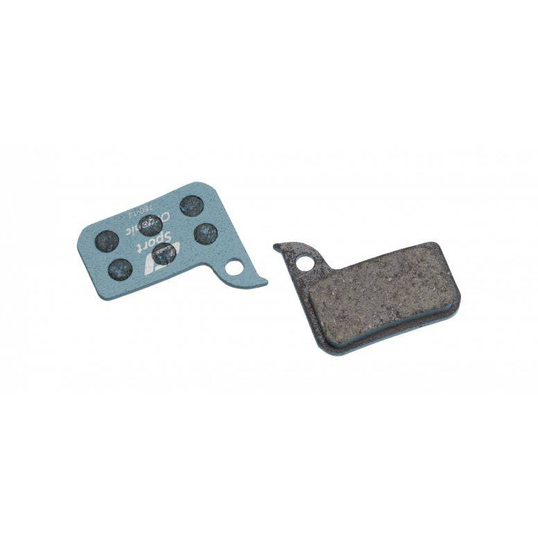 Jagwire Sport Organic Disc Brake Pads for SRAM Road eTap Blue Sport, component image showing brake pad details
