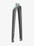 Trek Madone SLR Women's 700C road bike disc brake forks showing sleek carbon construction and precision steering features