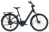 Trek Verve+ 2 Lowstep Gen 3 electric hybrid bike with Bosch Active Line Plus motor and 400Wh battery, shown from side view