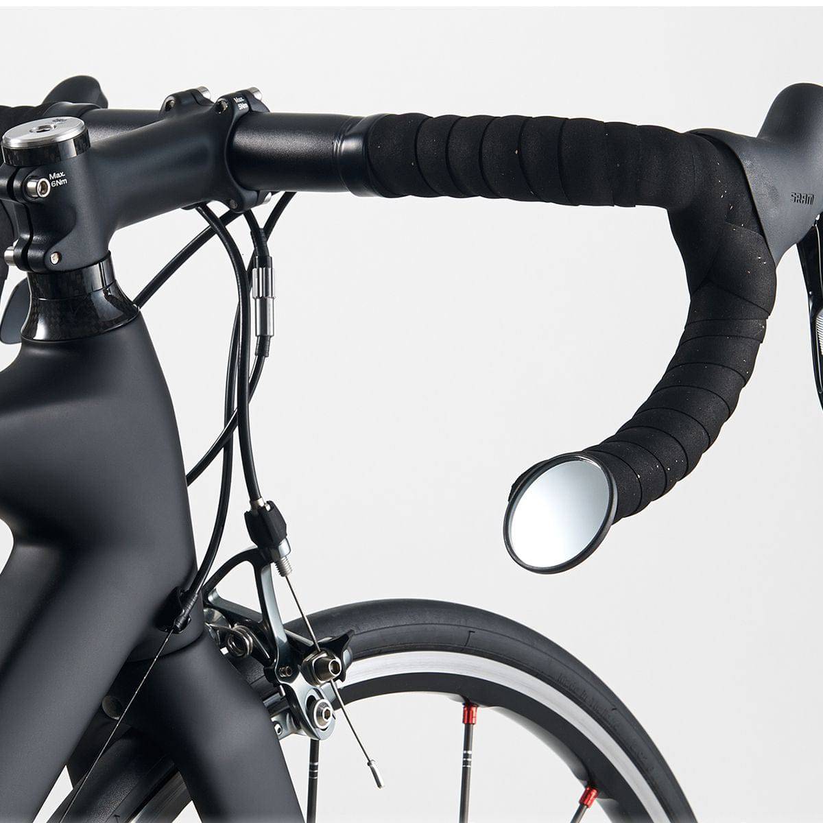 Cateye BM-45 bar end mirror for bike handlebars, adjustable rear visibility accessory with reflective surface for cycling safety