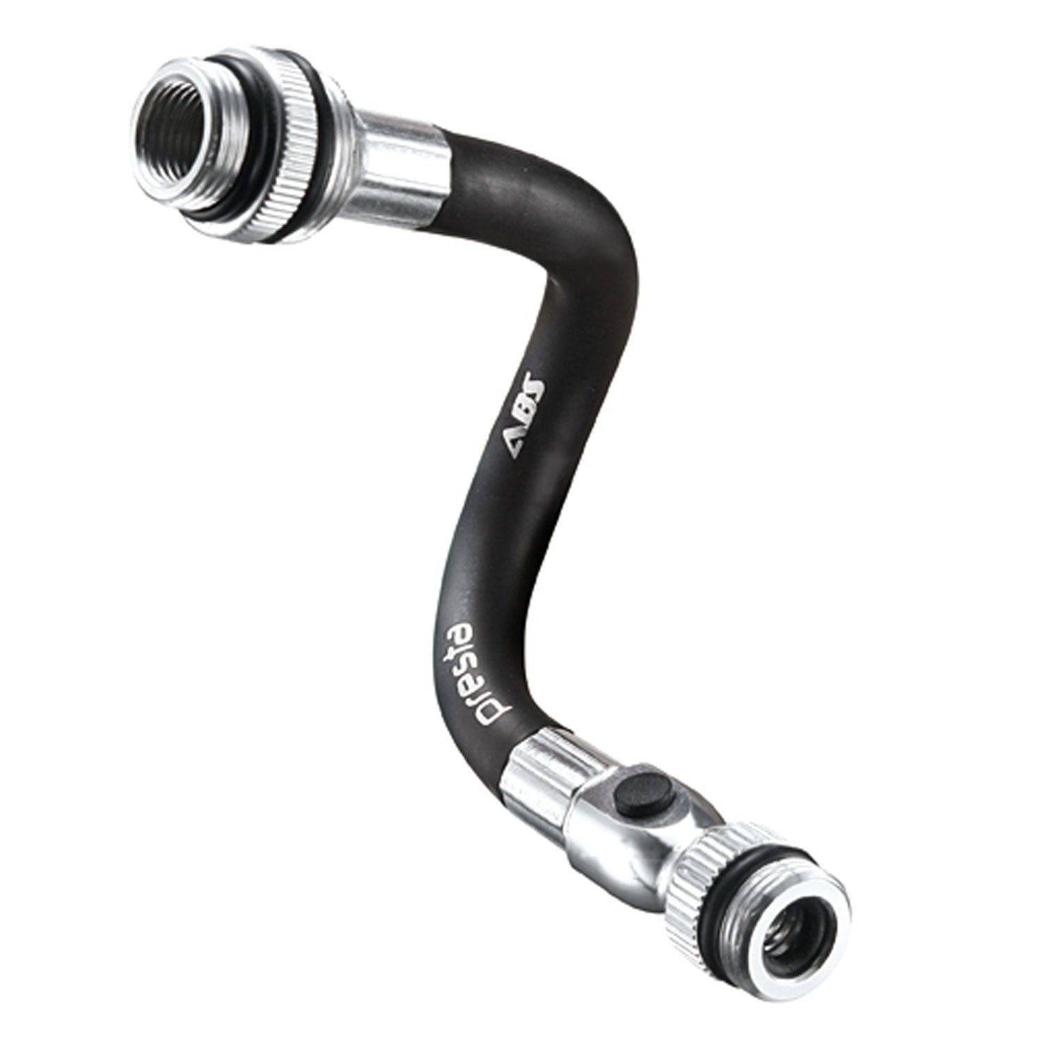 Lezyne ABS Speed hose with Presta valve for HP and Road Drive pumps, accessory for bicycle inflation and maintenance.