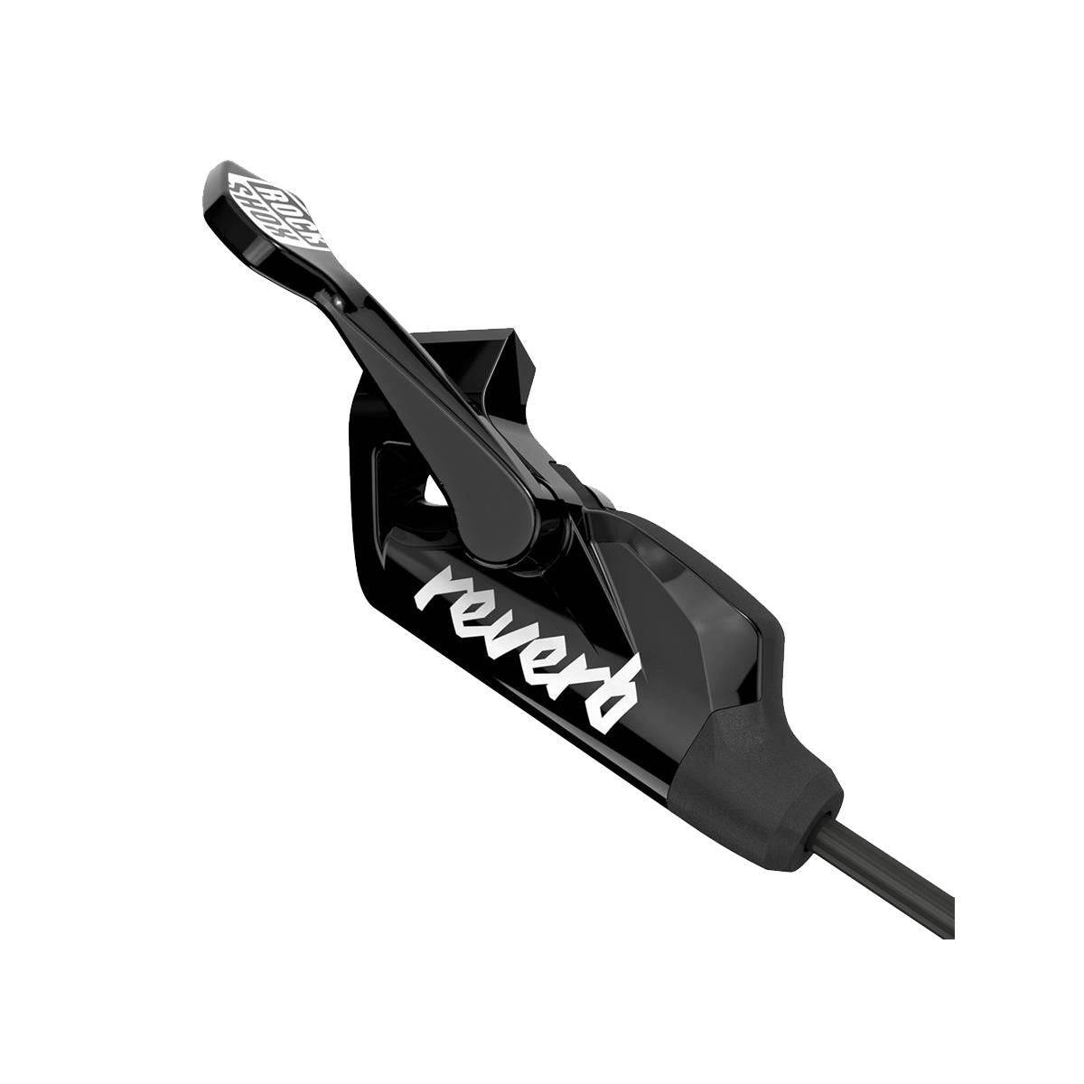 RockShox Reverb remote upgrade kit in black with bleeding edge fitting and clamps, designed for mountain bike suspension components.