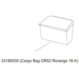 Thule Cross 2 Cargo Bag in orange, a replacement storage accessory for Chariot Cross 2 bike trailer.