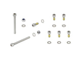 Trek Fetch+ 4 front steer cable mount hardware kit in chrome, M8 x 20mm, for e-bike components, with mounting hardware visible.