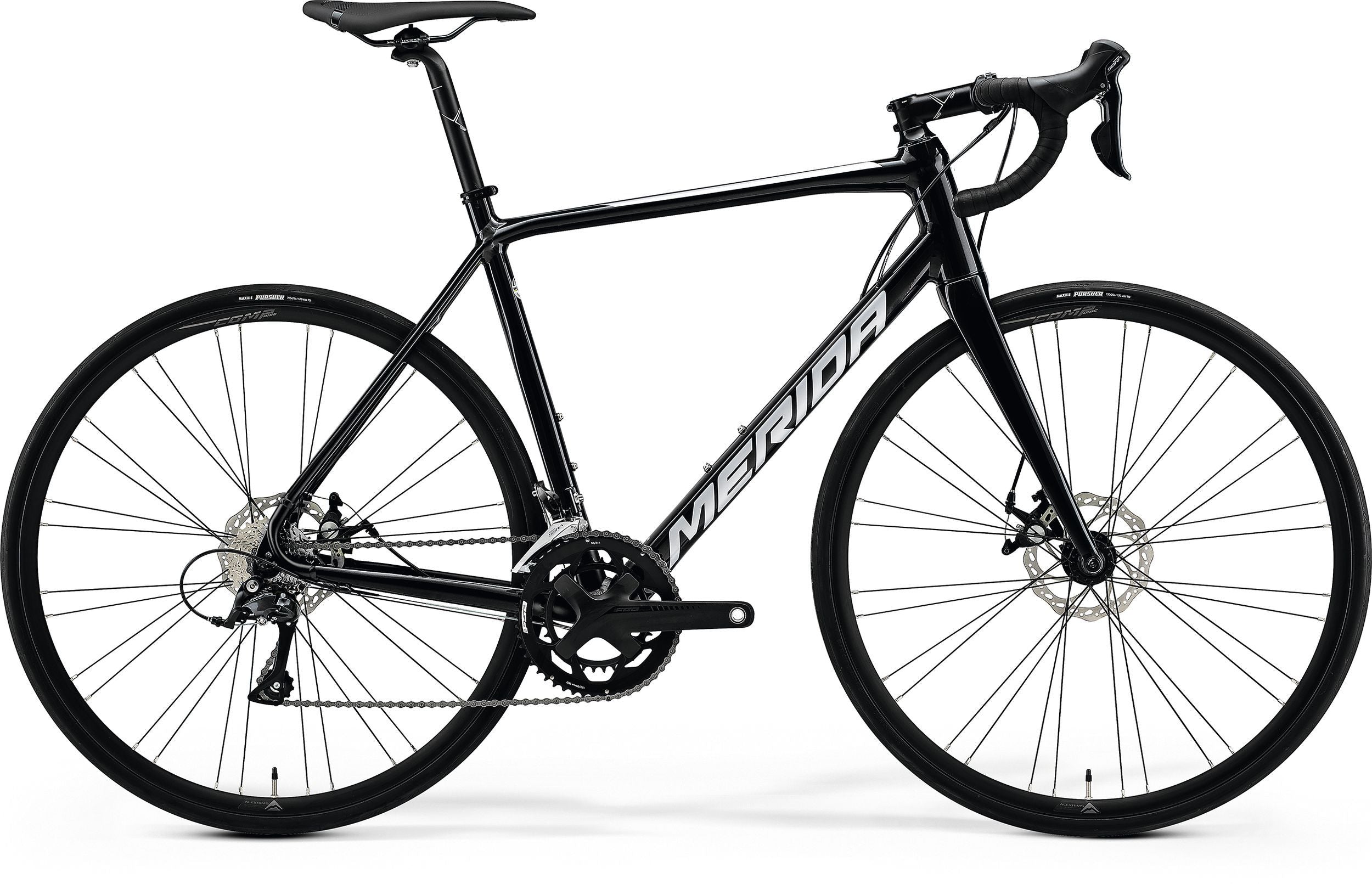 Merida Scultura 200 - Black/Silver - MY24 Road Bike | Swinnerton Cycles