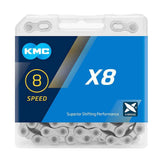 Kmc X8 Silver 114L Chain | Swinnerton Cycles
