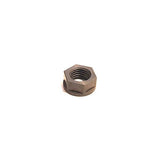 Fox Custom Nut 9mm hex flat with 1/4-32 UNEF thread for suspension components, shown in close-up detail.