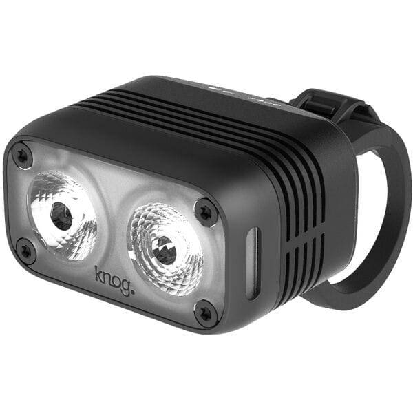 Knog Blinder Road 400 front bike light with 400 lumens, USB rechargeable, waterproof IP67, mounted on a bike handlebar