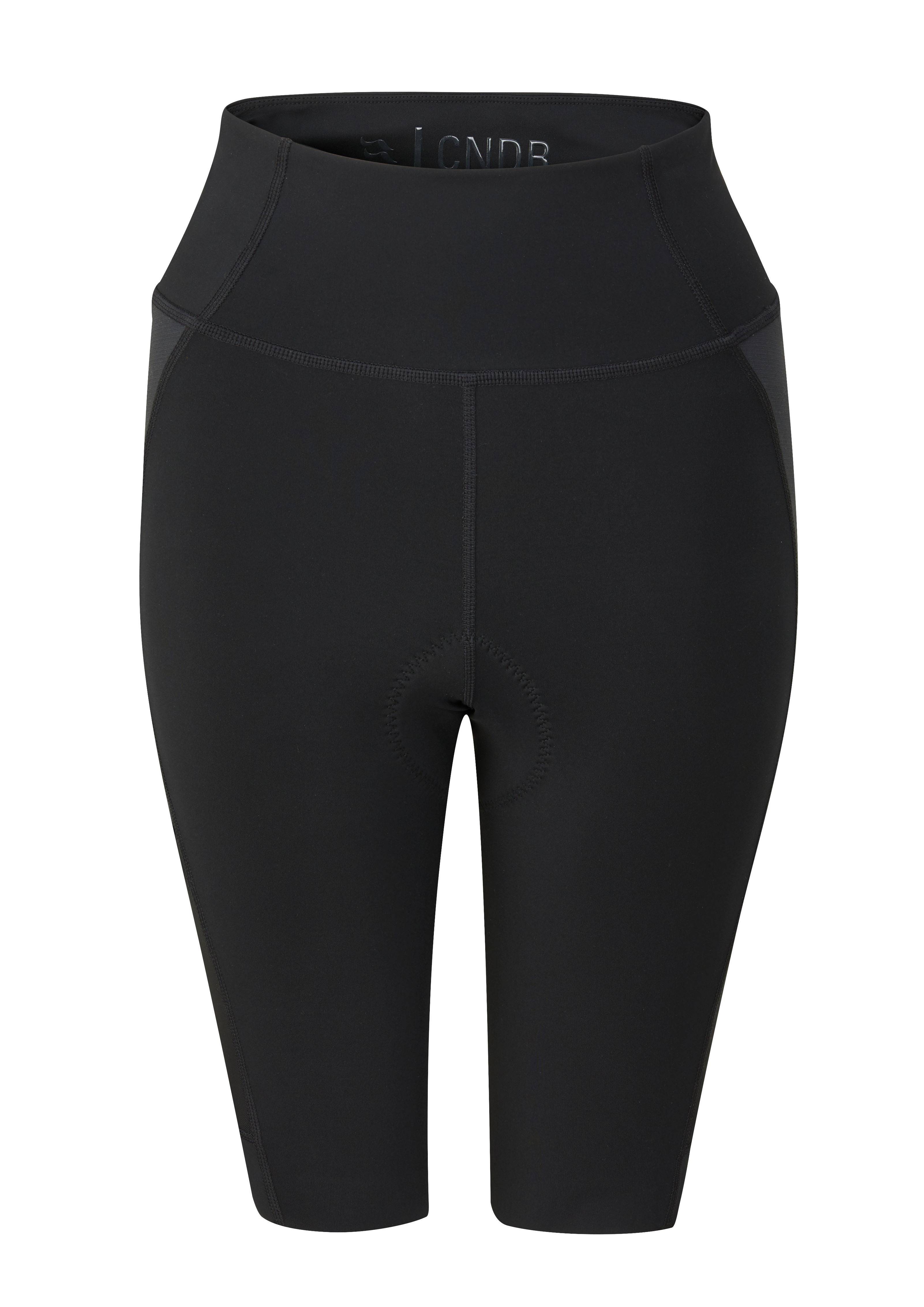 Rab Cinder Cargo Women's Cycling Shorts with cushioned elastic interface chamois and silicone grip for comfort and secure fit.