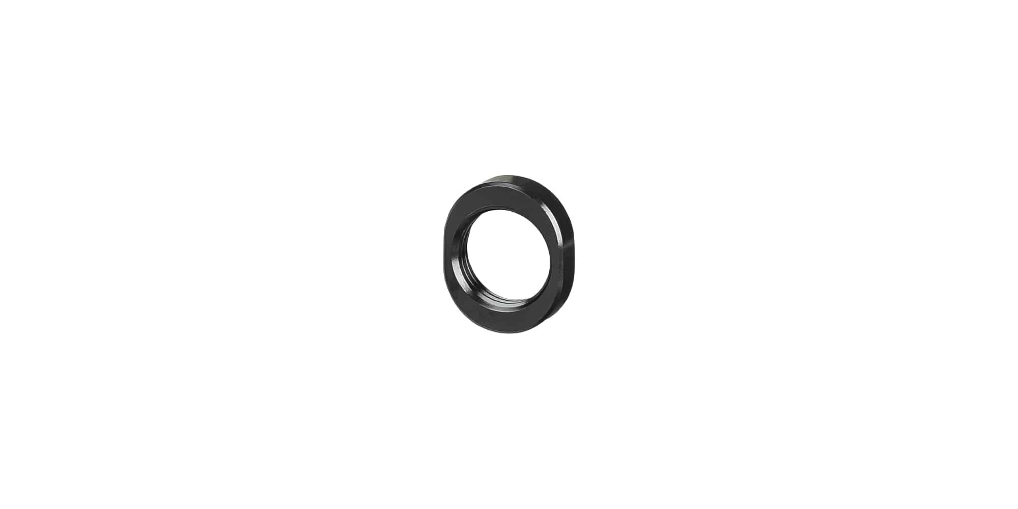 Trek 2015 Session main pivot oval nut M16 x 6mm black, bike frame fastener component with secure fitting for mountain bikes.