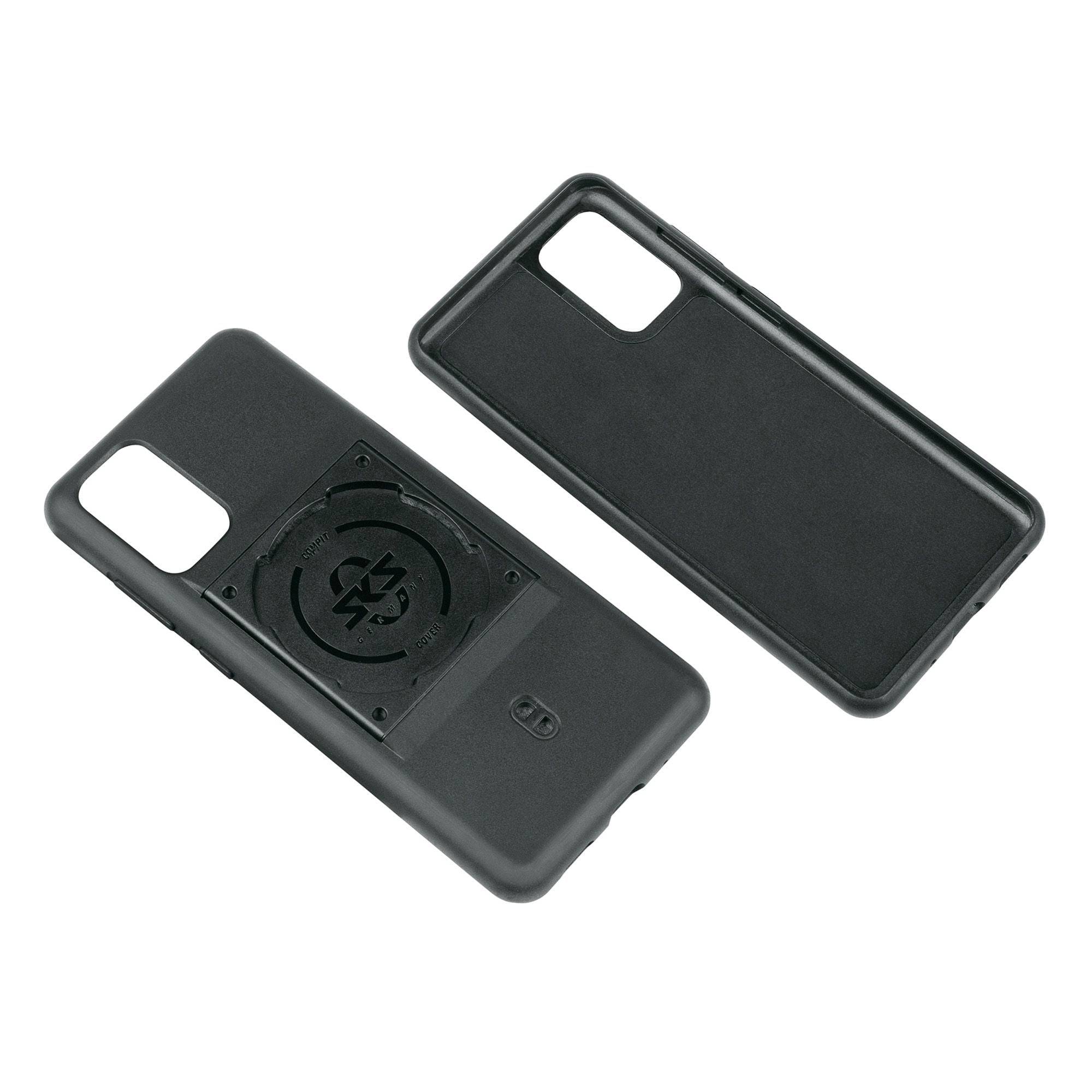 SKS Compit cover for Samsung S20+ phone case, secure mount accessory for COMPIT systems, black protective phone case.
