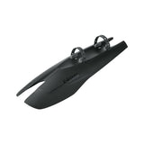 SKS X-Board Dark front mountain bike mudguard in black, showing durable plastic construction and mounting points for MTB protection.