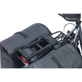 MIK Double Decker Adapter for MIK Plates, bike luggage accessories, shown attached to bike rack for expanding storage space
