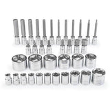 Park Tool T25 Torx bit, 68mm length, designed for 3/8 ratchet drive tools, suitable for bicycle workshop maintenance.