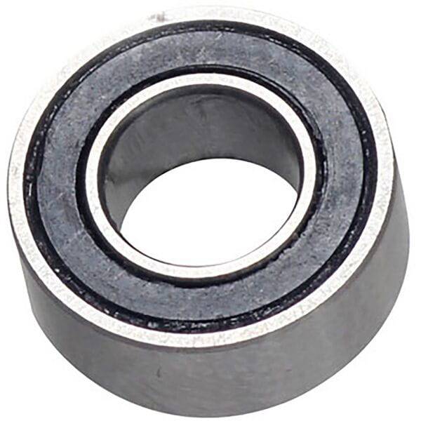M Part MR105 2RS cartridge bearing for bicycle hubs and wheels, showing the compact 5x10x4 size and steel construction.