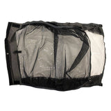 Hamax front cover for child seat, fits Traveler and Amsterdam models, provides wind and rain protection for kids.
