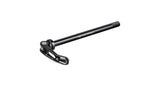 Trek ABP hard tail rear thru axle 174mm black for mountain bike components, shown installed on a bike frame.