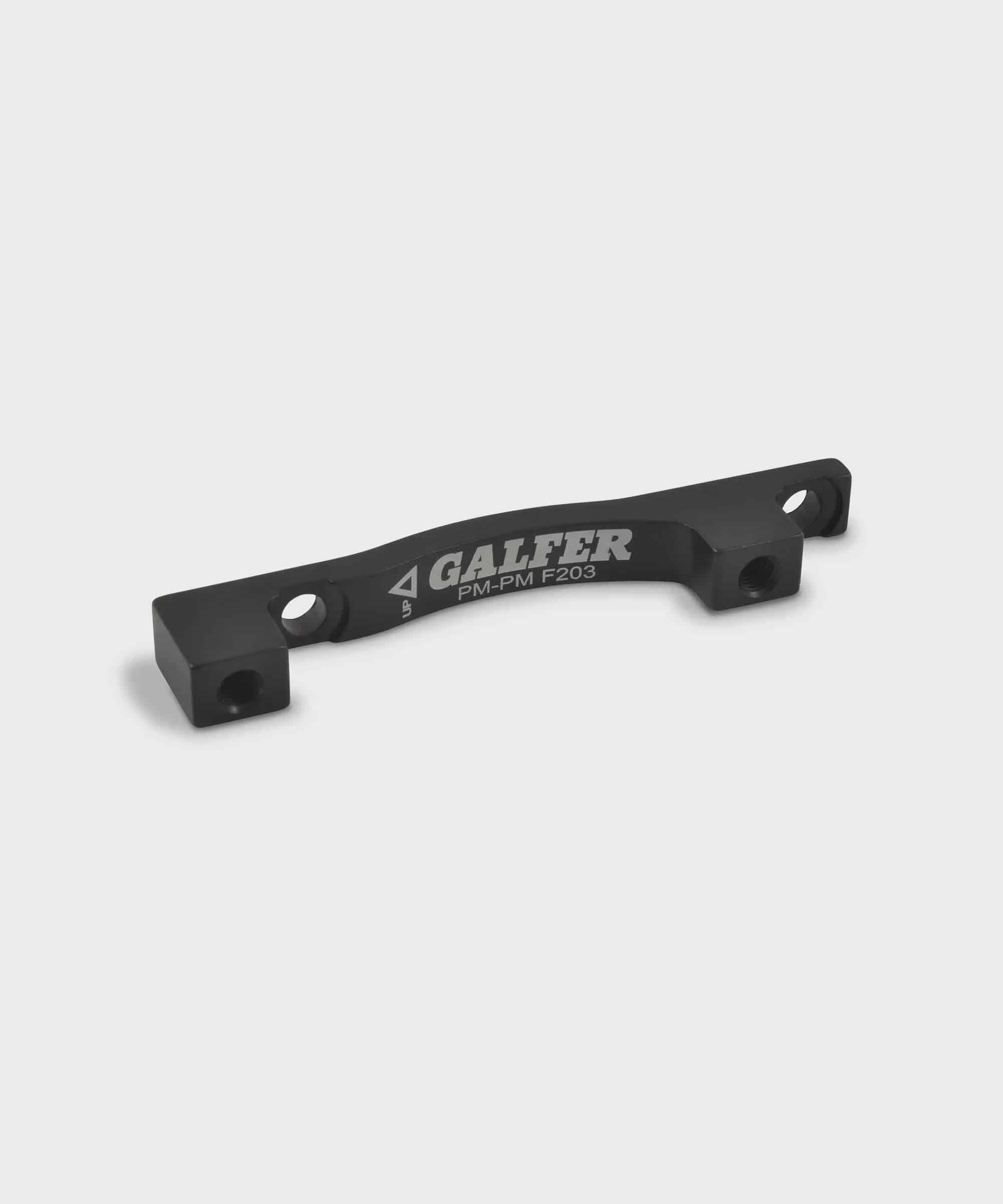 Galfer bike radial caliper adapter for postmount frames, used for brake upgrades on cycling components.