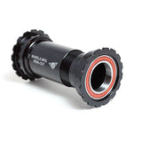 Wheels Manufacturing BB86/92 threaded bottom bracket with ABEC-3 bearings for 24mm cranksets, shown installed in bicycle frame.